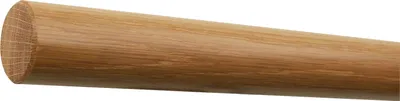 Produktbild von TIBU Eiche Handlauf Holz Ø 42 mm Geländer Treppe 0,3m - 5m, Länge 1,6 m und Enden gefast ohne Halter