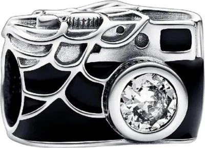 Image de PANDORA Marvel Spider-Man Selfie Charm caméra, argent sterling