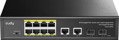 Produktbild von Switch CUDY GS1010PS2 8-GbE PoE mit 2 Ports