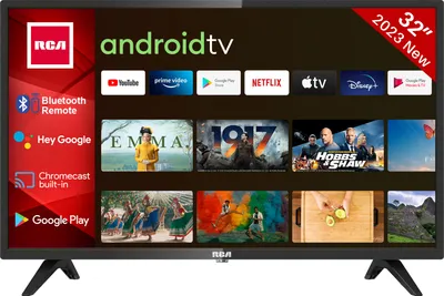 Produktbild von RCA RS32H2 Android TV (32 Zoll HD-ready Smart TV mit Google Assistant), eingebauten Chromecast, HDMI+USB, Triple Tuner, 60Hz (Netflix, YouTube, Amazon Video, DAZN, Disney+) Google play store