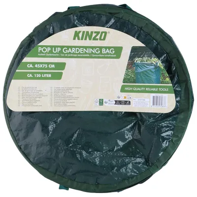 Obrázok produktu pre Kinzo vrece na záhradný odpad 120L - Vysúvacie záhradné vrecia s držadlami