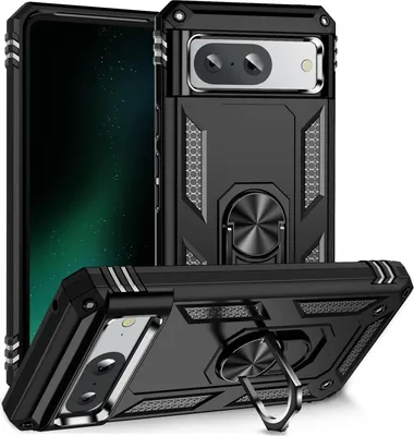 Image de Armor Shield Housse pour Google Pixel 8a Housse Ultra Hybrid Case Housse pour téléphone portable, Noir