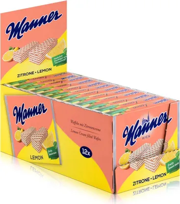 Produktbild von Manner Wien Zitronencreme Schnitten 75g - Knusprige Waffeln