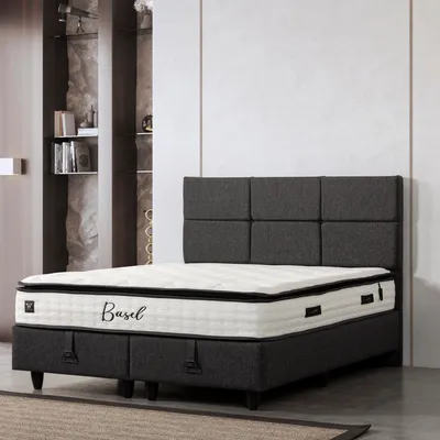 Productafbeelding van Pointhome Bss Bedboxspringbed Set, 140x200 cm, Relax, H3, orthopedisch matras, 7 zones, hypoallergeen, ademend, matras met topper
