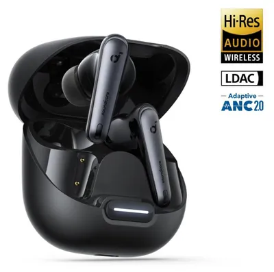 Image de Écouteurs Anker « Liberty 4 NC », TWS, réduction de bruit, sans fil, type boutons, jusqu'à 50 heures, noir, « A3947G11 » - 0194644132125