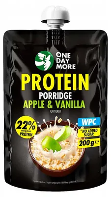 Produktbild von OneDayMore | Protein Porridge Apfel Vanille | ohne Zuckerzusatz, mit Whey Protein, ready to eat, 200g