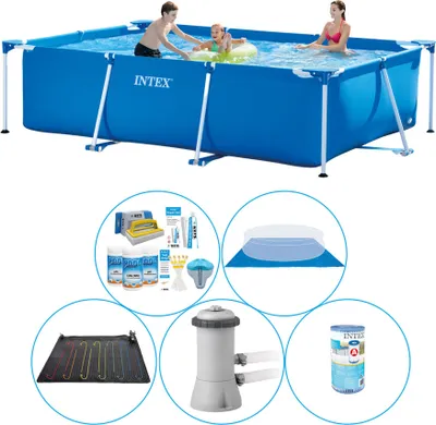 Zdjęcie produktu dla Intex Frame Basen Prostokątny 300x200x75 cm - 6 części - Basen Plus Akcesoria