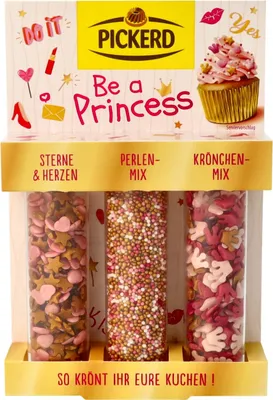 Produktbild von PICKERD 3er Set Dekor-Streusel be a Princess 77g