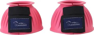 Produktbild von 1 Paar Pferdeglockenstiefel Bequeme Gummiglockenstiefel Pferdehufschützer für Reittraining Reitsportbedarf S Rosa