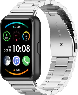 Produktbild von Strap-it Huawei Watch Fit 2 Stahlarmband (silber)