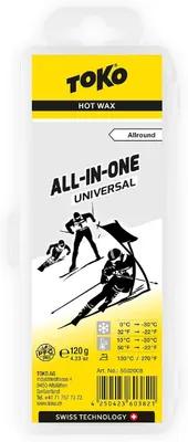 Productafbeelding van Universele skiwax - Hete wax voor alle sneeuwsoorten - Fluorvrije glijwax 120 g