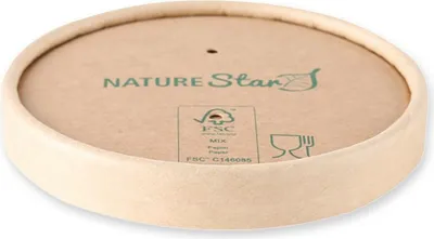 Produktbild von NATURE Star Deckel Suppenbecher Minestrone 97 mm braun 25 Stück