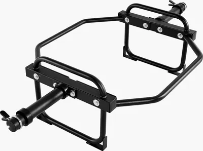Produktbild von Trap Bar Hexagon Hantelstange - Langhantel - Olympia 50 mm Aufnahme - 240 kg Belastbarkeit - Für Kreuzheben Kniebeugen Schulterdrücken - Schwarz
