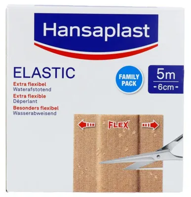 Produktbild von Pleister Hansaplast elastisch 6cmx5m