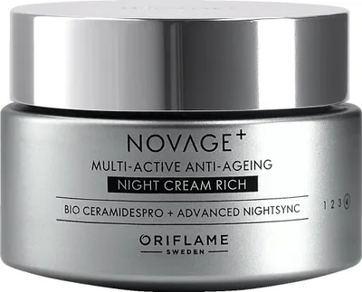 Immagine prodotto di Oriflame Novage+ Crema Notte Ricca Multi-Attiva Anti-Età 50 ml