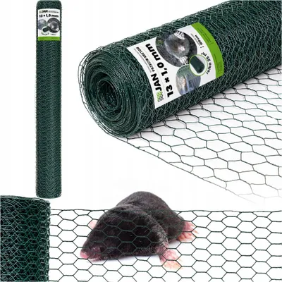 Obrázek produktu pro Pletivo s uzly proti krtkům – 13 x 1 mm – husté a odolné – 25 m² – zelené