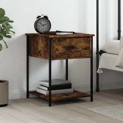 Obrázek produktu pro vidaXL Noční stolek Smoked Oak 44x45x58 cm výrobek ze dřeva