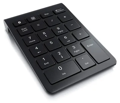 Produktbild von CSL - Numpad Bluetooth - Ziffernblock kabellos - Keypad mit 22 Tasten - 10 Multifunktionstasten Multimedia-Keys - Tastatur mit Energiesparmodus - ergonomisch - für Laptop Desktop PC und Notebook
