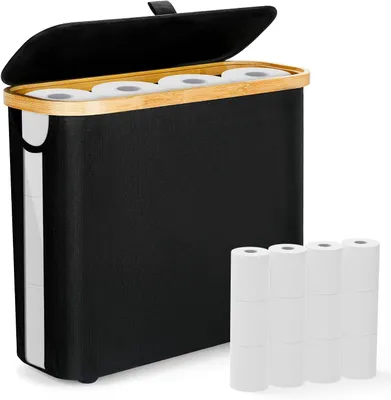 Produktbild von Toilettenpapierhalter, Toilettenpapieraufbewahrung, Toilettenschrank, WC-Aufbewahrung