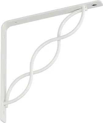 Produktbild von Regalhalter 200x200 mm Regalträger Regalwinkel Wandkonsole Antik Retro weiß