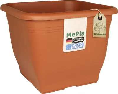 Produktbild von MePla - Pflanzkübel Quadrat 28x28 terra