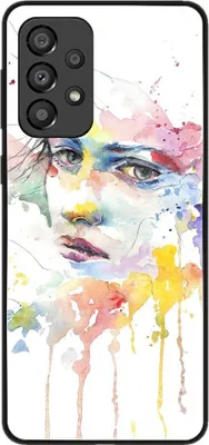 Produktbild von König Design Hülle kompatibel mit Samsung Galaxy A33 5G Kunststoff Soft Handyhülle - Handy Case Frauengesicht