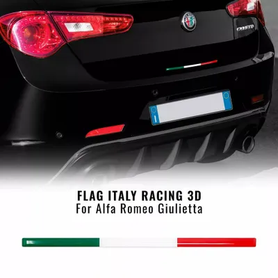 Immagine prodotto di Strisce adesive 3D tricolore Italia per Alfa Romeo Giulietta