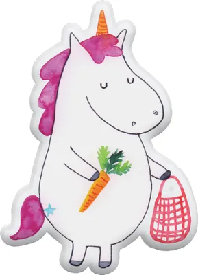 Produktbild von Mr. & Mrs. Panda Dekokissen Einhorn Gemüse 45 cm - Weiß - Geschenk, Biomarkt, Plüschtier, Wochenmarkt, Stofftier, Zierkissen, Unicorn, kuschelkissen tier, Einhörner