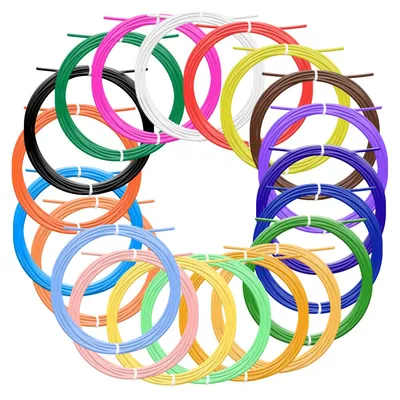 3D-Stift-Filament, PLA, 1,75 mm, 20 Farben, je 4,5 m, 230 °C