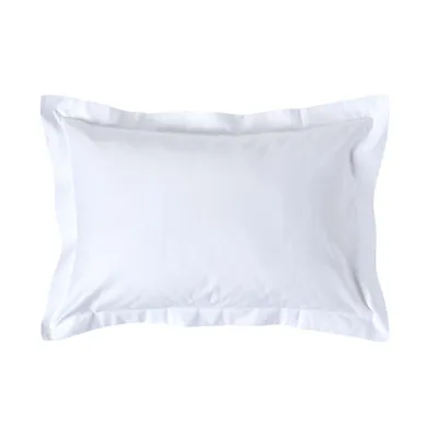 Produktbild von HOMESCAPES Kopfkissenbezug mit Stehsaum, Fadendichte 1000, weiss 48 x 74 cm