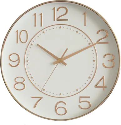 Produktbild von Moderne, geräuschlose Wanduhr zur Dekoration von Büro, Schule und Klassenzimmer.,10 inches