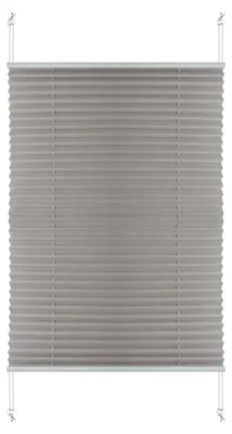 Image de Stores plissées - Stores enrouleurs plissés - Largeur : 35 à 95 cm - Matériau : Polyester - Couleur : Blanc ou gris - Installation sans perçage