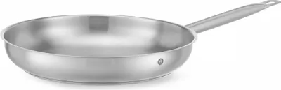 Produktbild von Bratpfanne - ohne Deckel Edelstahl Mit gekapseltem Sandwichboden Edelstahl-Aluminium-magnetischer Stahl Geeignet für alle Herdarten - auch für Induktion Edelstahlhohlgriff Ø320x(H)55 mm Ø275 Boden