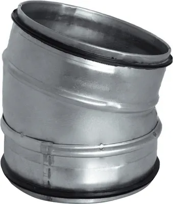 Produktbild von 15° Bogen Wickelfalzrohr Rohr Lüftung Lippendichtung Winkel Ø 150 mm