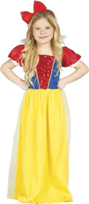 Produktbild von Fiestas Guirca - Waldprinzessin-Kostüm für Mädchen FG1298 (104) (Gelb/Rot)