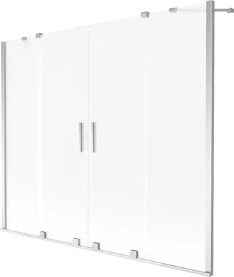Immagine prodotto di Mexen Velar Duo paratia per vasca da bagno a 2 ante scorrevoli 200 x 150 cm, smerigliata, cromo - 896-200-000-32-01