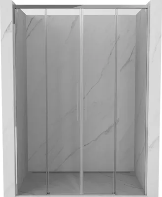 Image de Mexen Rox Porte coulissante pour douche 140 cm, transparente, chromée - 8C2-140-000-01-00