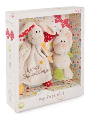 Produktbild von NICI Geschenkset Schmusetuch und Kuscheltier Hase Tilli 'kleiner Sonnenschein'