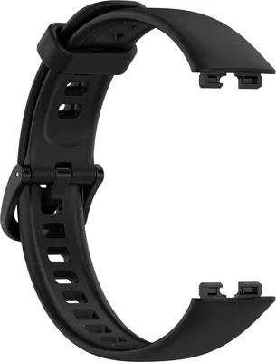 Produktbild von Silikon Armband Für Huawei Band 8 Ersatz Strap Sport Tracker Uhrenarmband Schwarz