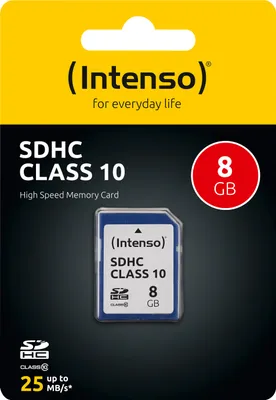 Produktbild von Karta SD 8GB Intenso Class10