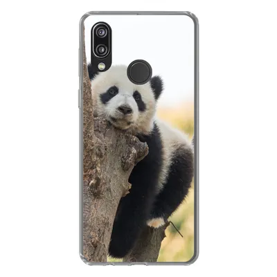 Produktbild von MuchoWow® Handyhülle Schutzhülle Hülle für Huawei P20 Lite (2020) Panda - Baum - Licht Silikon Softcase Handy Hülle - Kartenhalter