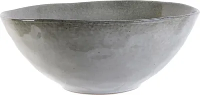 Zdjęcie produktu dla HowHomely | Miska na sałatkę - Miska ceramiczna - 3 L - Szara - Miska - Do sałatek