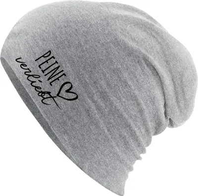 Produktbild von Huuraa Beanie Peine verliebt Heather Grey One Size Baumwolle und Elasthan Mütze Geschenkidee