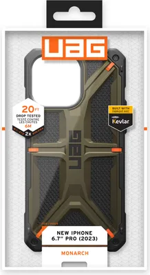 Produktbild von Uag Monarch Tasche für Iphone 15 Pro Max - Polyamid Grün