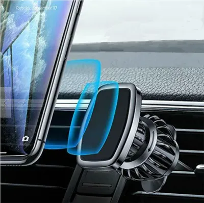 Imagen del producto de Soporte magnético para teléfono en el coche, giratorio 360 grados, compatible con smartphones, soporte para coche