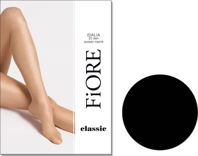 Produktbild von Glänzende Satin-Glanzstrumpfhose Idalia Fiore 5 Black