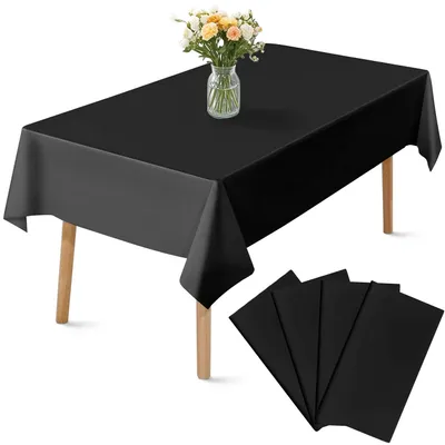 4er-Pack Wegwerf-Tischdecken, wasserdicht, 137x274 cm, rechteckig