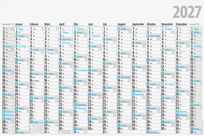 Produktbild von 2027 rido/idé Jahreskalender 102x68, gefalzt