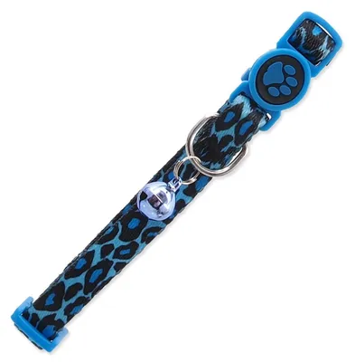 Zdjęcie produktu dla Obroża Active Cat nylon XS lampart niebieska 1x19-31cm
