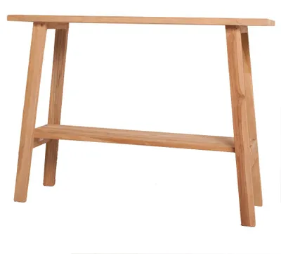 Produktbild von Individuelle Teak Konsole GEMI 100cm Natural Konsolentisch Ablage
